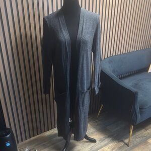 Matty M Charcoal Knit Cardigan